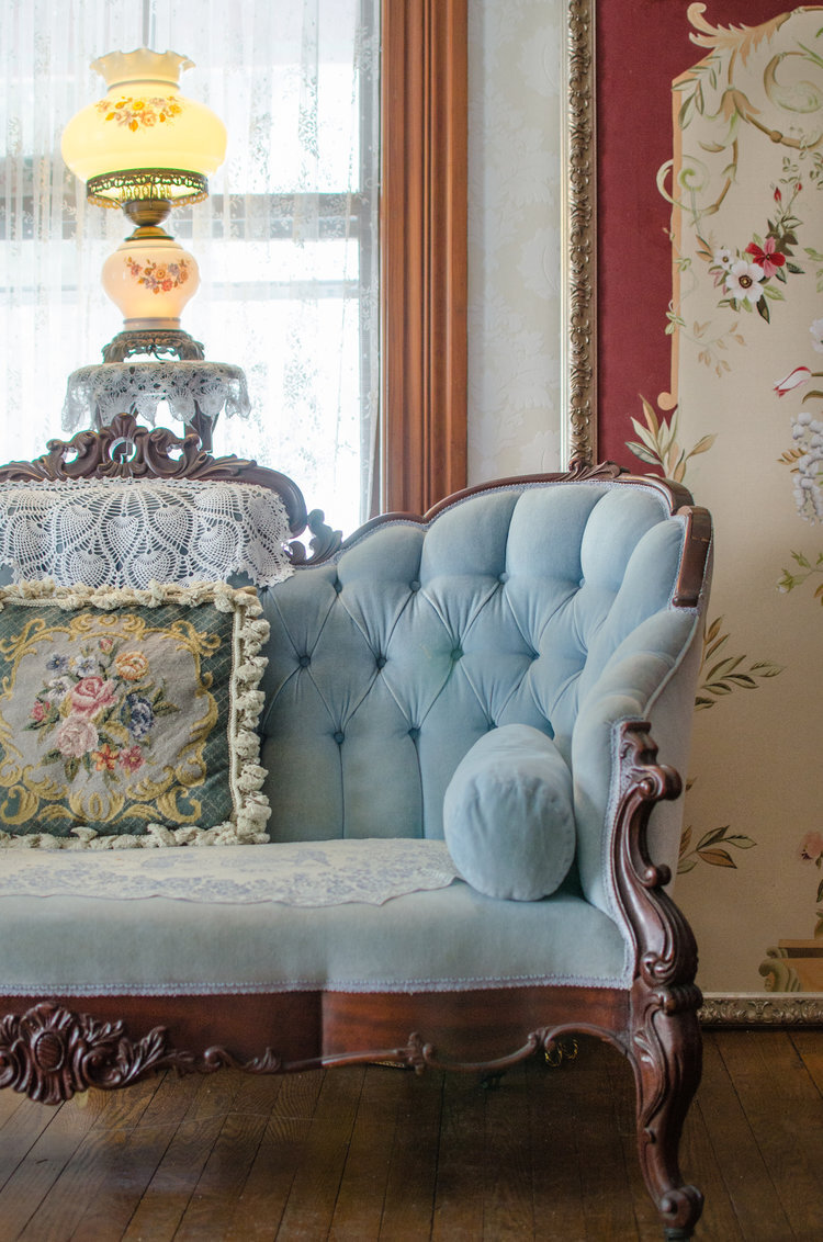 Fancy/antique Blue Sofa